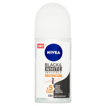 NIVEA Guľôčkový antiperspirant B&W Invisible Ultimate Impact