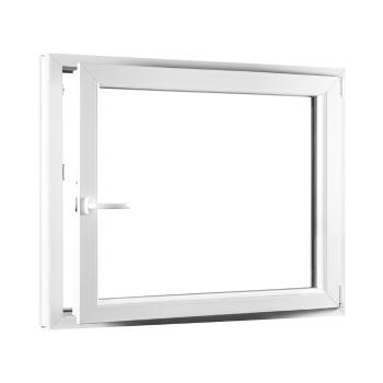SKLADOVE-OKNA.sk - Jednokrídlové plastové okno PREMIUM, otváravo - sklopné pravé - 1100 x 1000 mm, barva biela