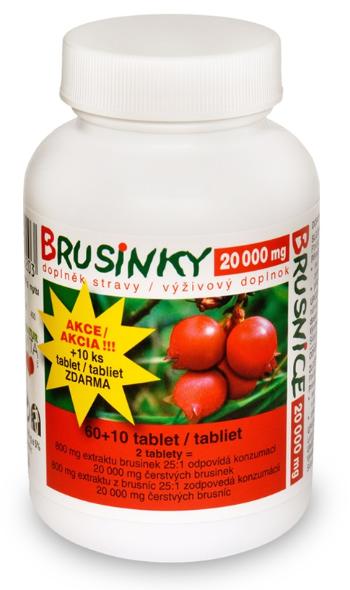 Naturvita BRUSNICE 20 000 mg 70 tabliet