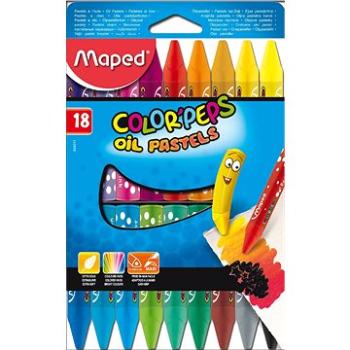 Maped Color Peps Oil Pastels, 18 farieb (3154148640110)