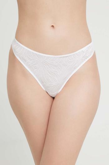 Tangá Calvin Klein Underwear biela farba