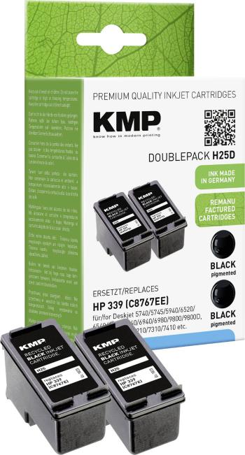 KMP Ink náhradný HP 339 kompatibilná Dual čierna H25D 1023,4021