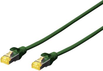 Digitus DK-1644-A-100/G RJ45 sieťové káble, prepojovacie káble CAT 6A S/FTP 10.00 m zelená bez halogénov, krútené páry,
