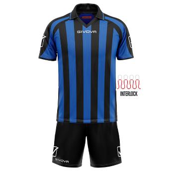 KIT SUPPORTER MC NERO/AZZURRO Tg. XS