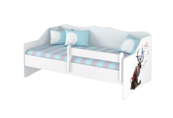 Detská posteľ s chrbtom - Frozen 2 Lulu bed  posteľ + úložný priestor