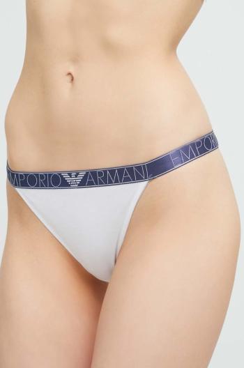 Nohavičky Emporio Armani Underwear biela farba, priesvitné