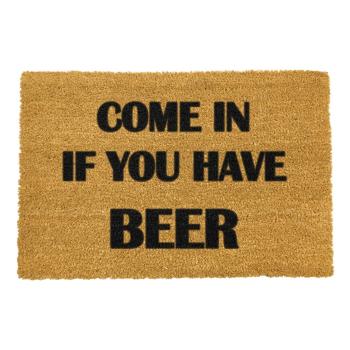 Rohožka z prírodného kokosového vlákna Artsy Doormats Come Again and Bring Beer, 40 x 60 cm