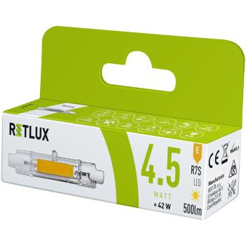 RLL 457 R7S J78 4,5 W LED COB WW RETLUX