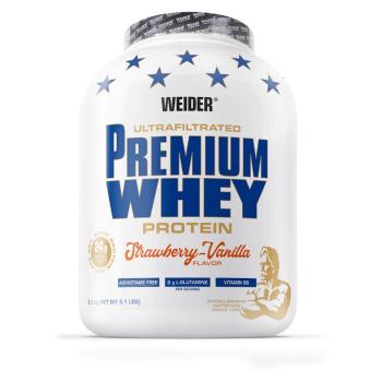 WEIDER Premium whey srvátkový proteín jahoda a vanilka 2300 g