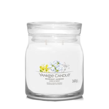 Yankee Candle Aromatická sviečka Signature sklo stredná Midnight Jasmine 368 g