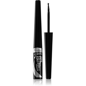 Rimmel ScandalEyes Bold tekuté linky na oči odtieň 001 Black 2.5 ml