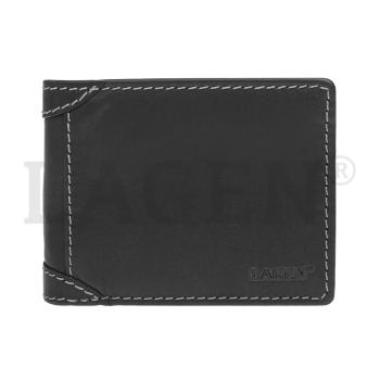 Lagen Pánska peňaženka kožená 511461 Čierna