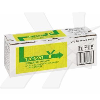 Kyocera originál toner TK590Y, yellow, 5000str., 1T02KVANL0, Kyocera FS-C 2026, 2126MFP, O