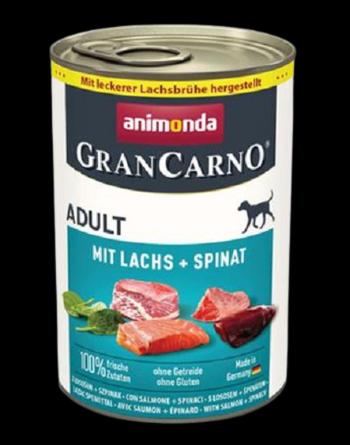 Animonda GRANCARNO® dog adult losos a špenát konzervy pre dospelé psy 6 x 400g