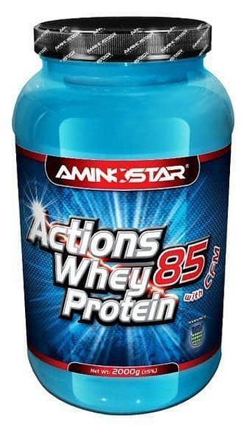 Aminostar Whey Protein Actions 85% Příchuť: Strawberry, Balení(g): 2000g