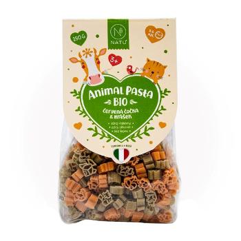 NATU Animal Pasta BIO Cestoviny z červenej šošovky & hrášku 250 g