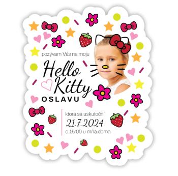 Personalizované pozvánky 6 ks - Hello Kitty