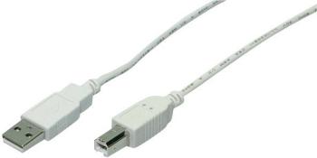 Goobay #####USB-Kabel USB 2.0 #####USB-A Stecker, #####USB-B Stecker 1.80 m sivá