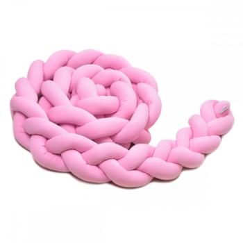 Copánkový mantinel 360 cm - ružový Pink Bed snake