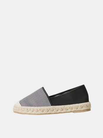 Čierne pruhované espadrilky VERO MODA Mira