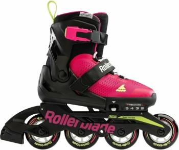 Rollerblade Microblade Kolieskové korčule JR Pink/Light Green 33-36,5