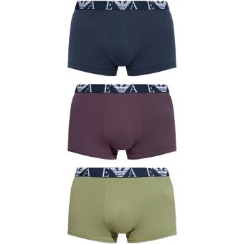 Emporio Armani EA7  3 PACK TRUNK 111357 4F715  Boxerky Modrá