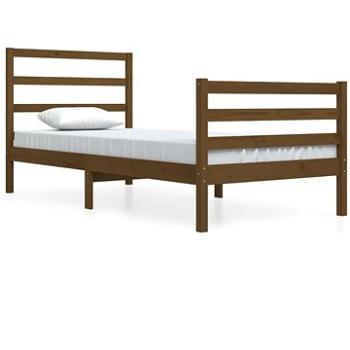 Rám postele medovo hnedý masívna borovica 90 × 200 cm, 3104994