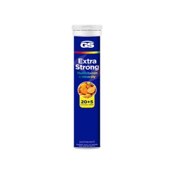 GS Extra strong multivitamín s minerálmi pomaranč 25 šumivých tabliet