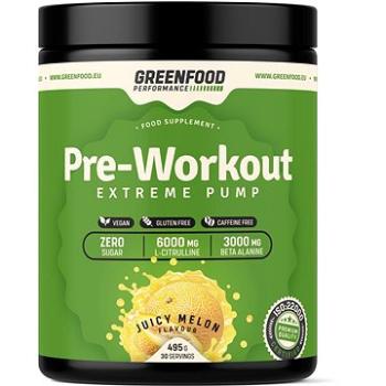 GreenFood Nutrition Performance Pre-Workout Juicy melón 495 g (GF6004)