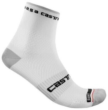 Castelli Rosso Corsa Pro 9 Sock White L/XL