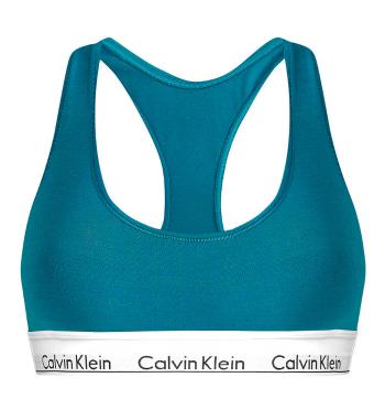 CALVIN KLEIN - braletka Modern cotton petrol color - special limited edition-XS
