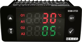Emko ESM-3723.2.2.5.0.1/01.01/1.0.0.0 2-bodové a PID regulátor termostat PTC 0 do 100 °C relé 5 A (d x š x v) 65 x 76 x