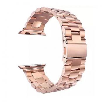 BStrap Stainless Steel Boston remienok na Apple Watch 42/44/45mm, Rose Gold (SAP009C07)