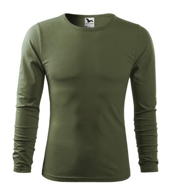 MALFINI Pánske tričko s dlhým rukávom Fit-T Long Sleeve - Khaki | M