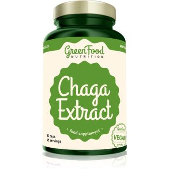 GreenFood Nutrition Chaga Extract kapsuly zo vzácnej huby 90 cps