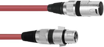 Omnitronic 30220903 XLR prepojovací kábel [1x XLR zástrčka 3pólová - 1x XLR zásuvka 3pólová] 3.00 m červená