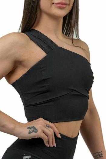 Nebbia High Support Sports Bra INTENSE Asymmetric Black M