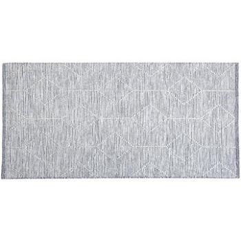 Krátkovlasý koberec krémovo sivý 80 × 150 cm EDREMIT, 164817 (beliani_164817)