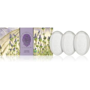 La Florentina Lavender Hand Soap sada tuhých mydiel s vôňou levandule 3x150 g