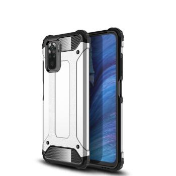 TOUGH Ochranný kryt Xiaomi Redmi Note 10 / Note 10S strieborný