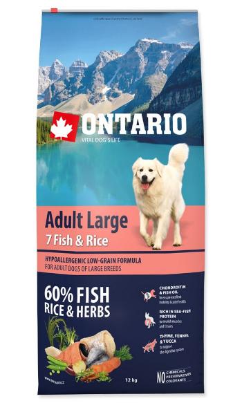 ONTARIO DOG ADULT LARGE FISH AND RICE (12KG)