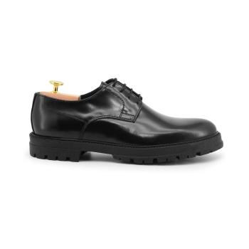 Duca Di Morrone  Italo - Leather Black  Nízka obuv do mesta Čierna