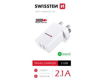 Adaptér cestovný SWISSTEN 22045100 pre použitie zo SR vo Veľkej Británii