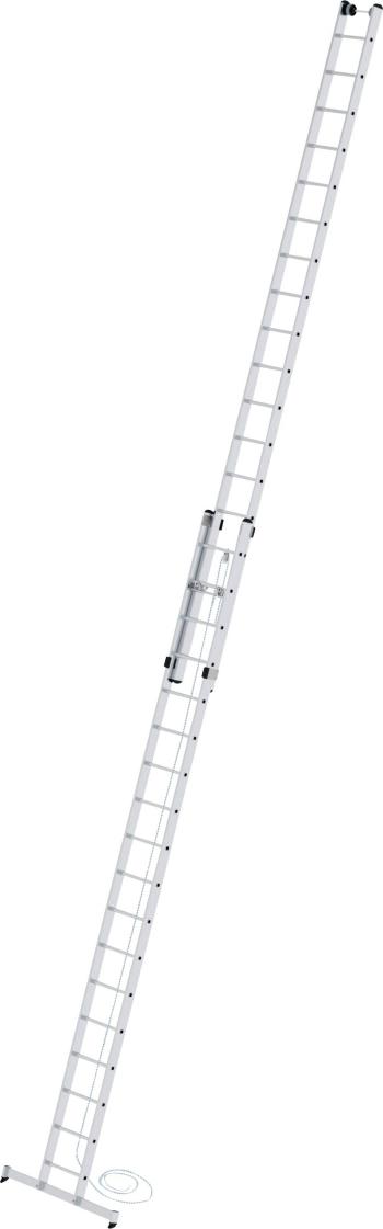 MUNK Günzburger Steigtechnik  21318 hliník výsuvný hliníkový rebrík s lanom Montáž pomocou nástrojov Max.prac. výška: 10
