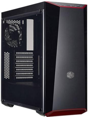 Cooler Master MasterBox 5 Lite midi tower PC skrinka čierna 1 predinštalovaný ventilátor, bočné okno, prachový filter