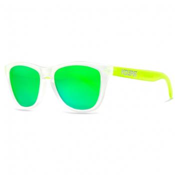 KDEAM Canton 6 slnečné okuliare, Yellow & White / Green (GKD012C06)