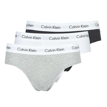 Calvin Klein Jeans  Boxerky COTTON STRECH HIP BREIF X 3  Čierna