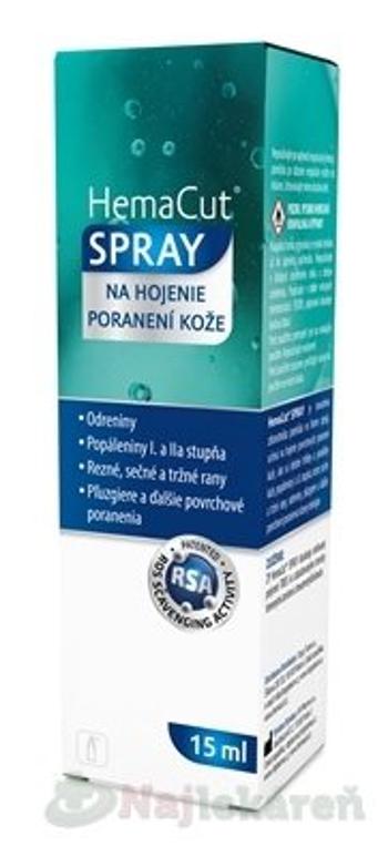 Hemacut Spray sprej na hojenie poranení kože 1x15 ml