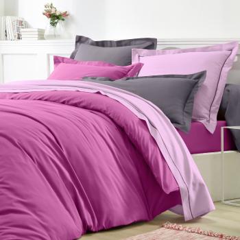 Blancheporte Jednofarebná posteľná súprava zn. Colombine z polycotonu antracitová obliečka na vank. 63x63cm+lem