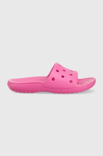 Šľapky Crocs Classic Slide dámske, ružová farba